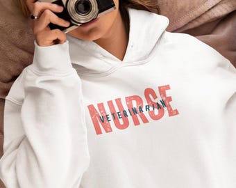 Veterinary Nurse Hoodie: Unisex Vet Tech Pullover