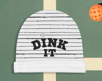Dink It Baby Mütze : Gestrickte Wintermütze für Pickleball Fans