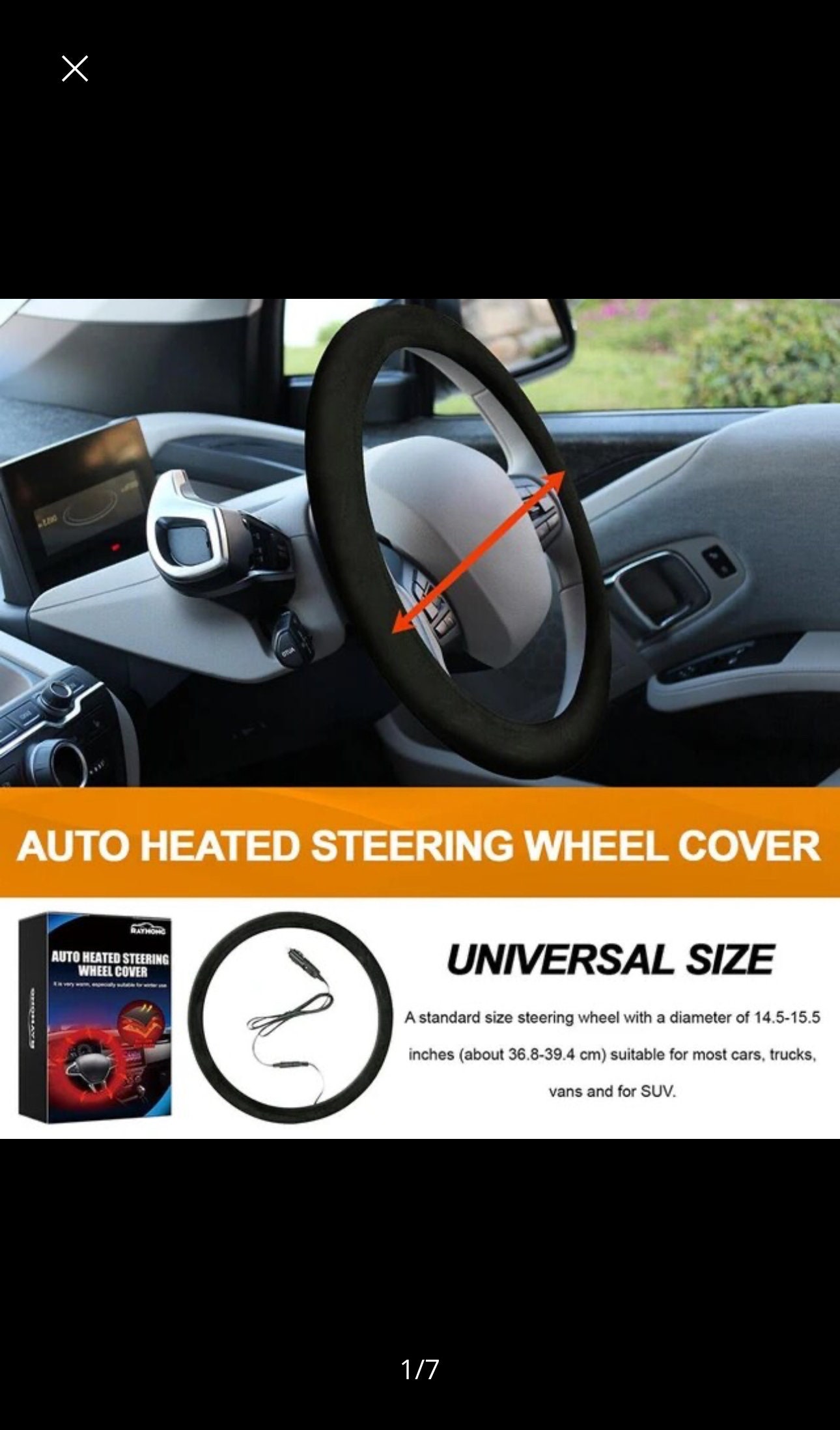 Heated Steering Wheel Cover UK 12V Heated Car Steering Wheel Etsy UK