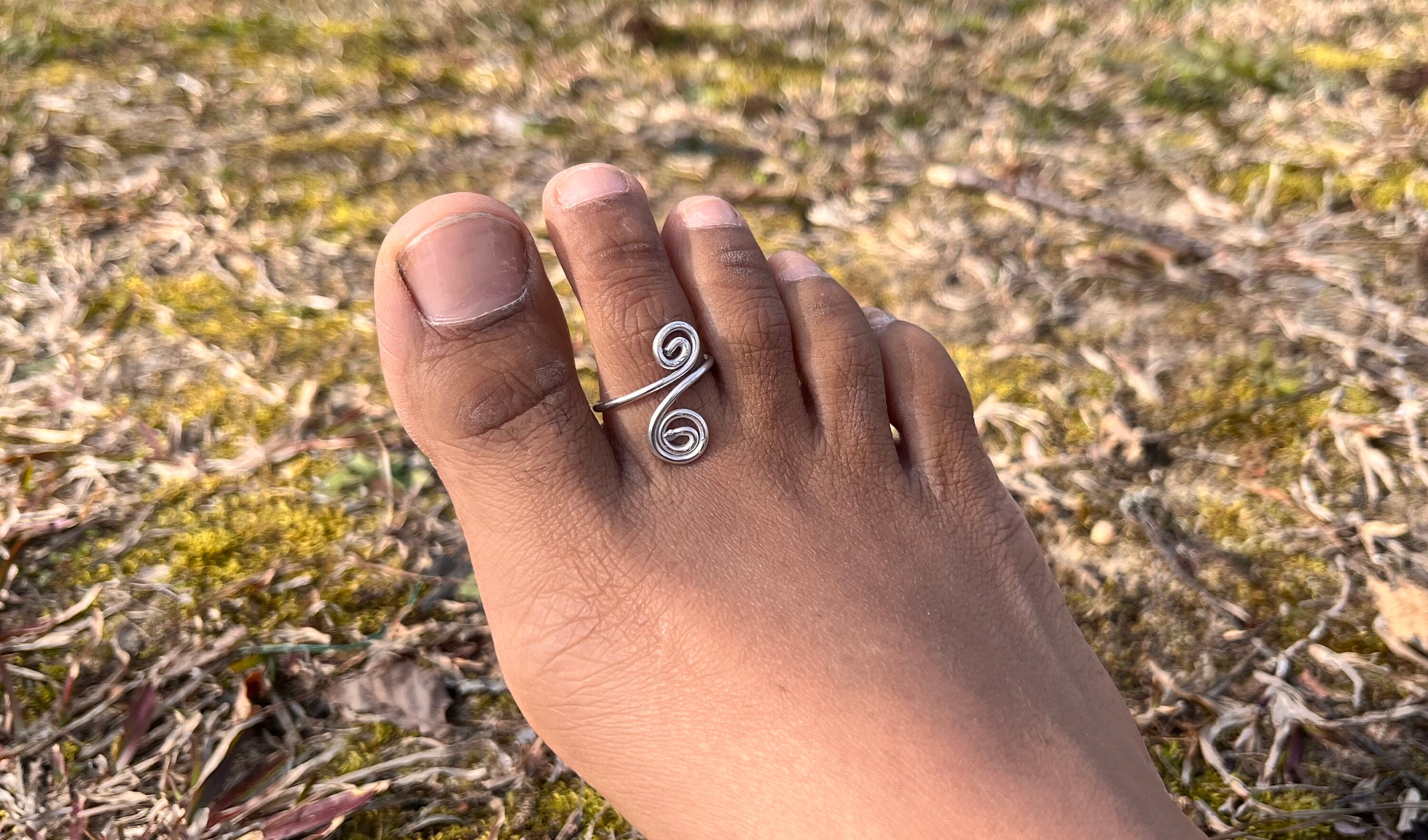 Indian Bicchiya Traditional Silver Plated Wedding Toe Rings Bridal Women  Jewelry | eBay