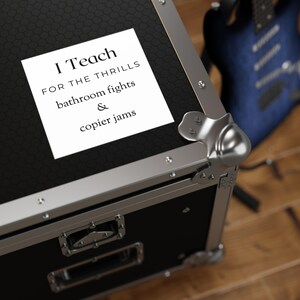 Funny Teacher Sticker Sarcastic Vinyl Decal Waterproof School Sticker Snarky Classroom Gift Teacher Appreciation Humor