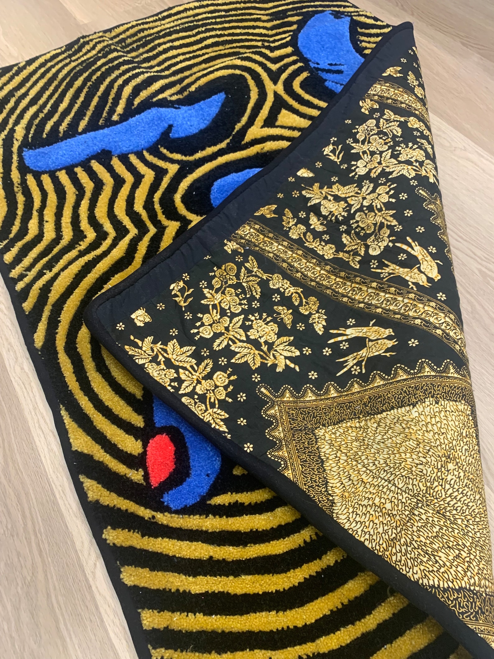 Turkish Rug Artist Distorted Distorted Reality Tufted Rug - Etsy
