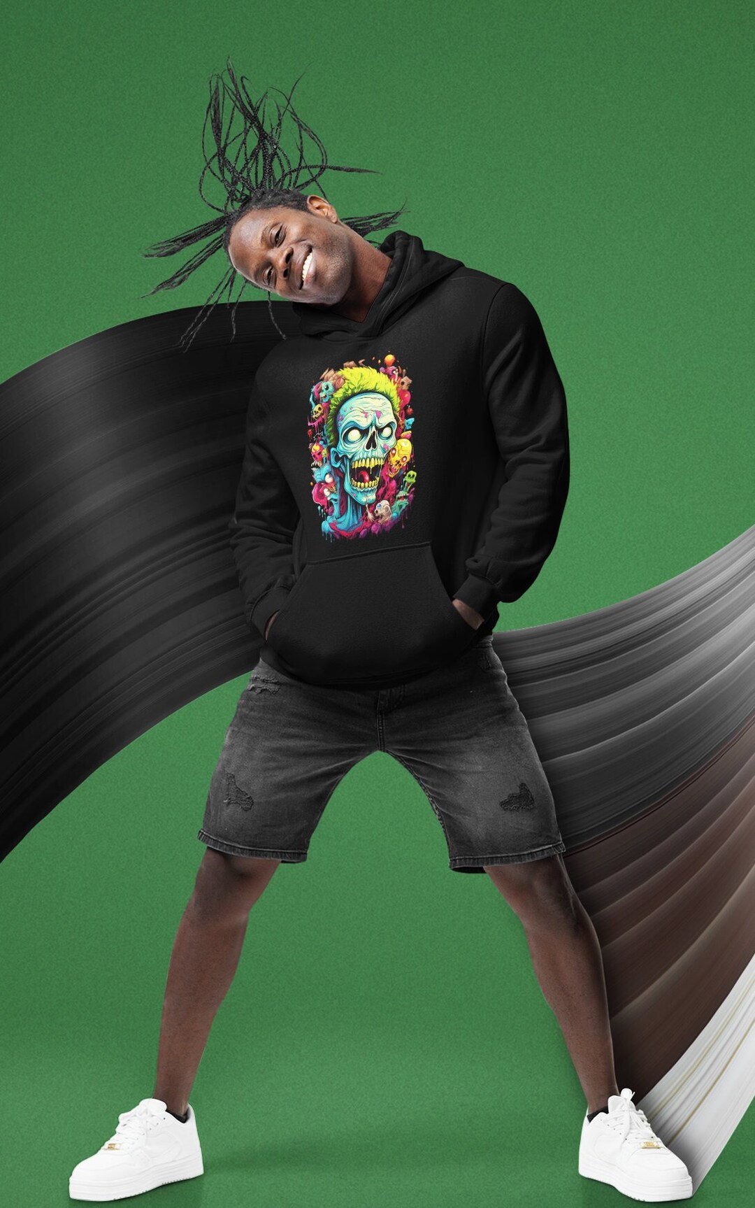 Psychedelic Hoodie, Psytrance, Zombie, Acid Techno, Dark Art, Psy ...