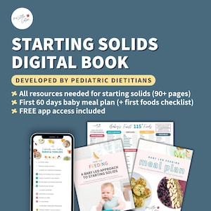 Baby Food Meal Plan & First Foods Guide (Digital Download)