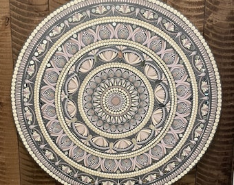 Mauve, Lavendar & Cream Mandala (24")