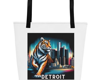 Detroit Tiger Inspired Large Tote Bag
