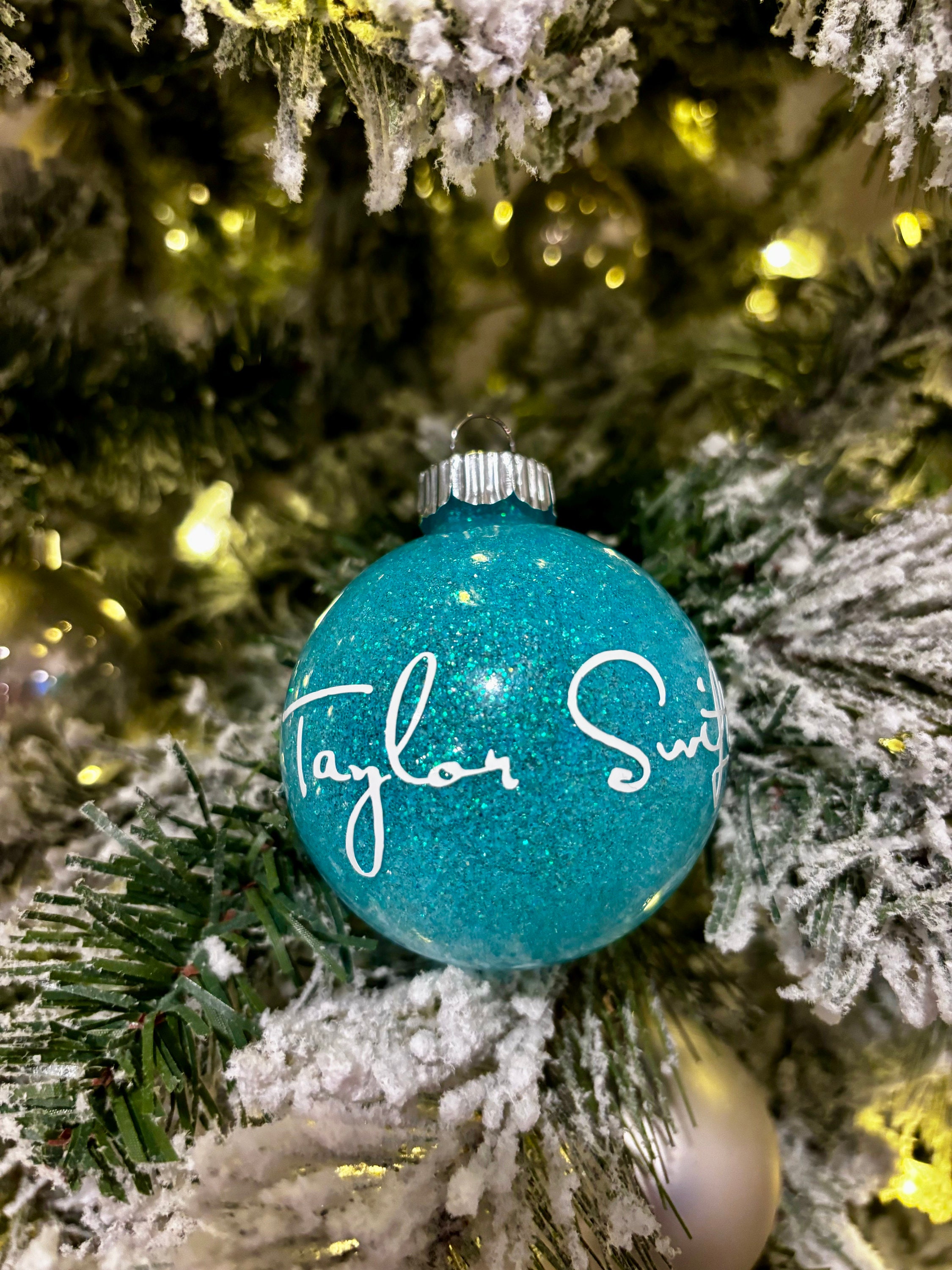 Taylor Swift Glitter Ornaments Swiftmas Ornaments Eras Tour Ornaments