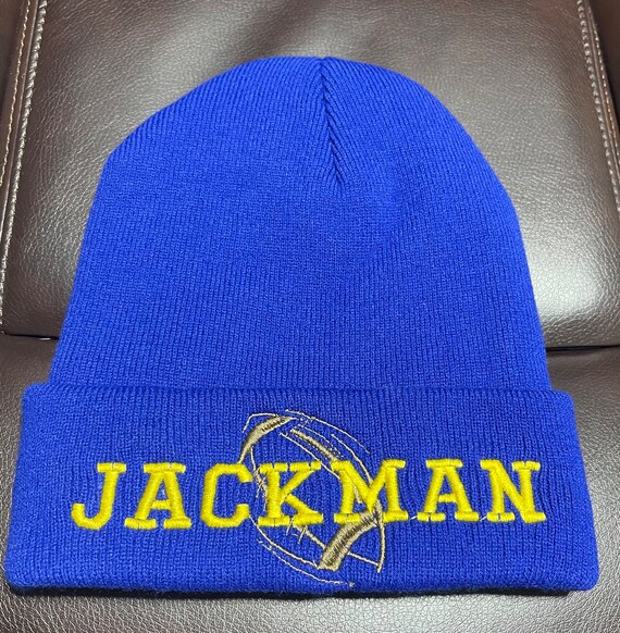 Personalized Embroidered Beanie – a custom essential.  Each beanie is embroidered with your name, initials, or custom word.