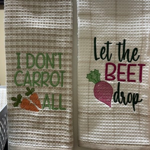 Embroidered Kitchen Towel