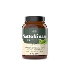 Nattokinase Capsules - 570mg, 6000 fu's, Circulation and Flow Support