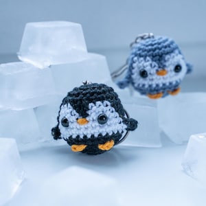 crocheted penguin pendant instructions