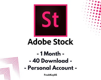 Adobe Stock - Account per 1 mese - 40 download - Account personale - Consegna tramite posta elettronica