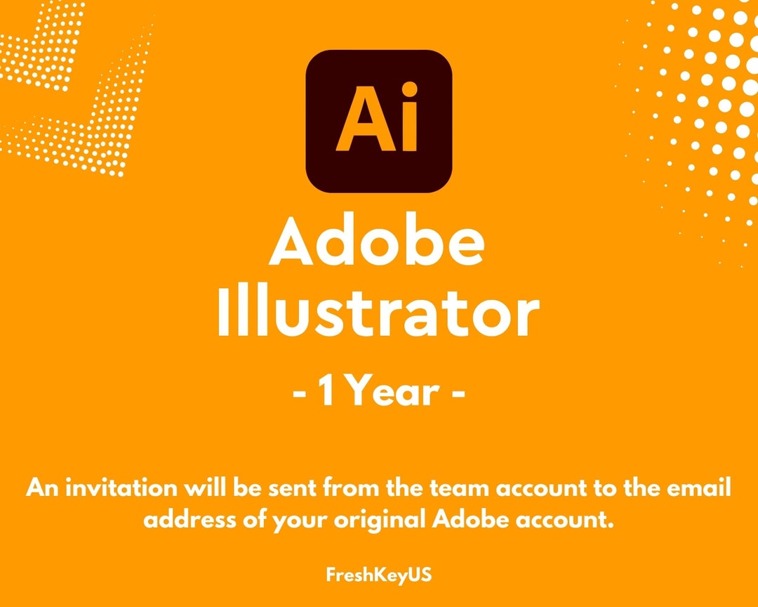 Adobe Illustrator 1 YEAR Personal Account E-mail Delivery - Etsy