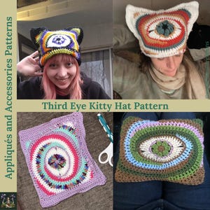 Drittes Auge Kitty Hut PDF und Video Pattern