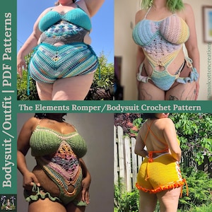 The Elements Romper/Bodysuit Crochet PDF Pattern