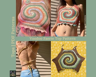 Crochet Boho Spiral Top Pattern