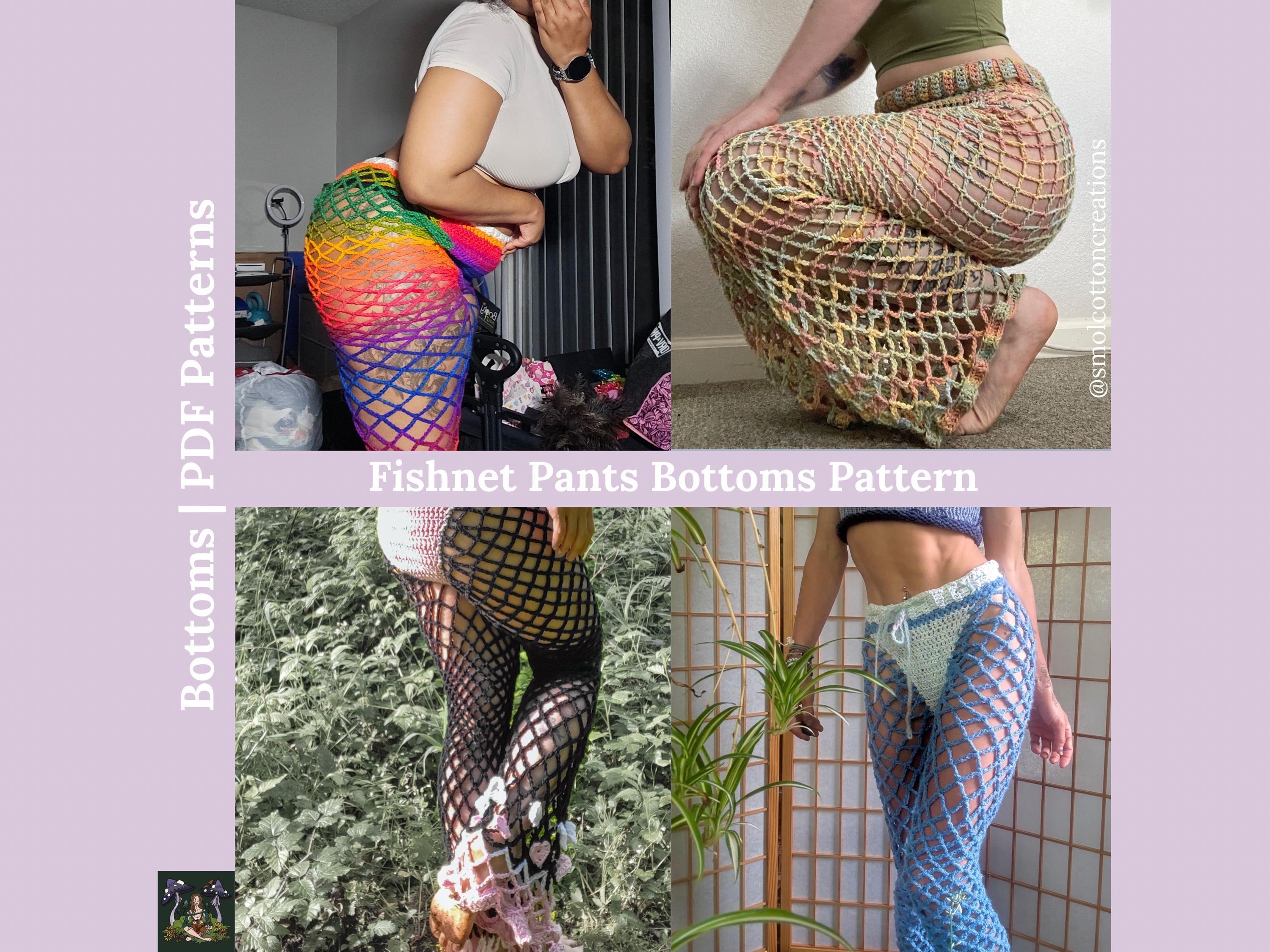 Fishnet Pants Crochet PDF Pattern