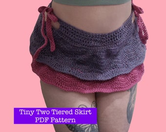 Tiny Two Tiered Skirt Crochet Pattern