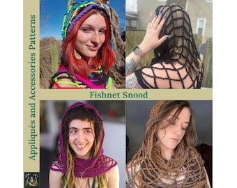 Fishnet Snood Crochet PDF Pattern