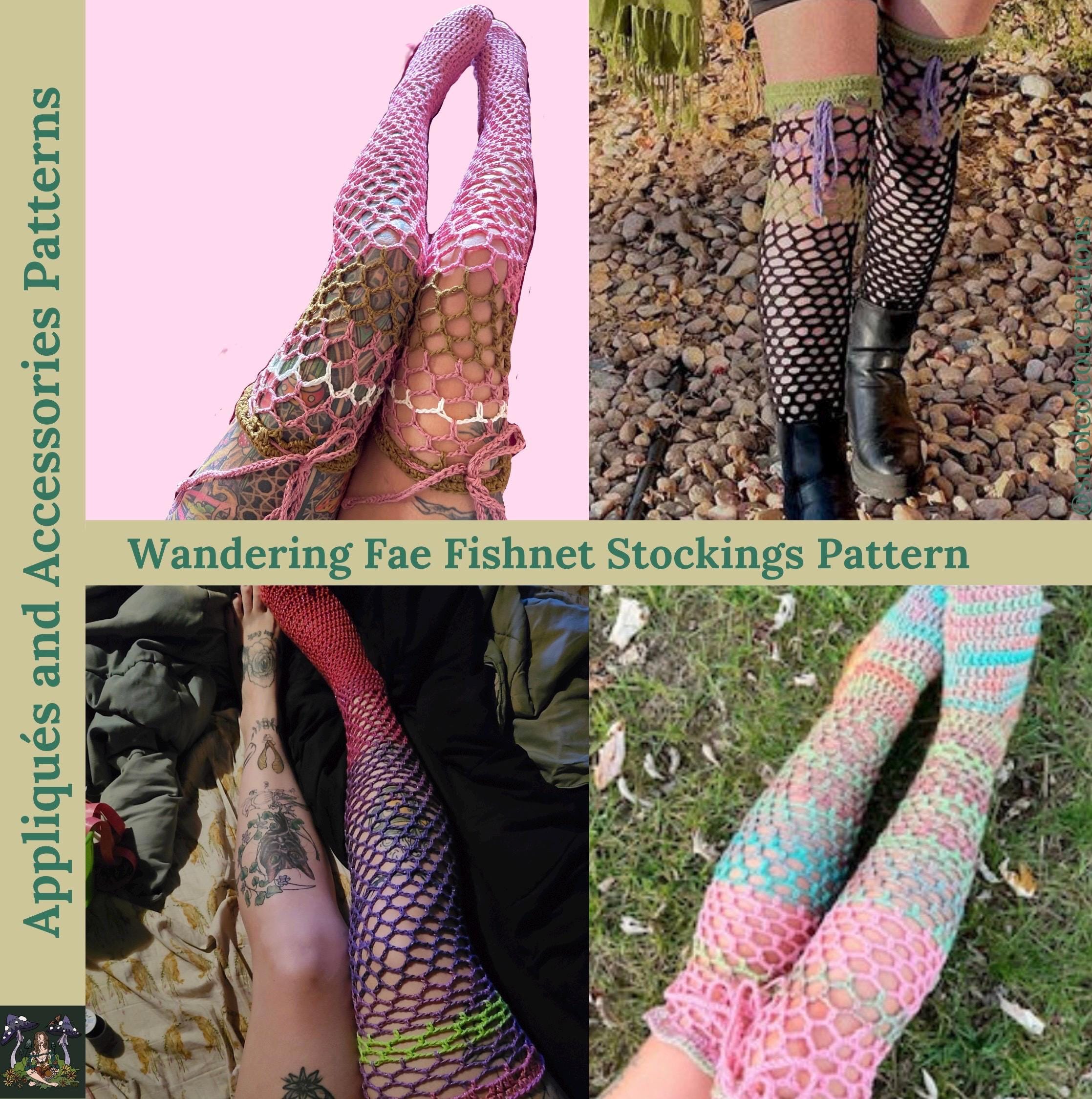 Wandering Fae Fishnet Stockings Crochet Pattern
