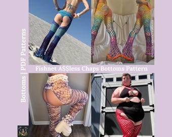 Fishnet Chaps Crochet PDF Pattern