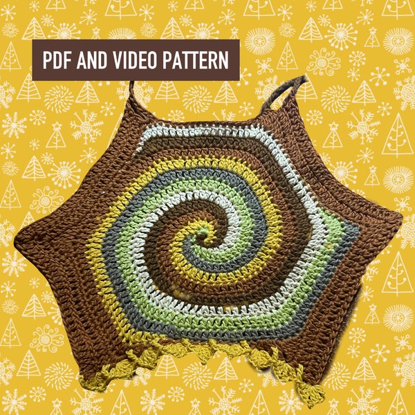 Crochet Boho Spiral Top Pattern