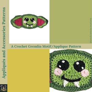 A Crochet Gremlin Applique PDF Crochet Pattern