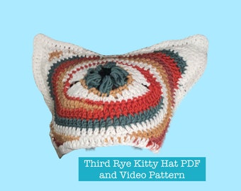 Third Eye Kitty Hat PDF and Video Pattern