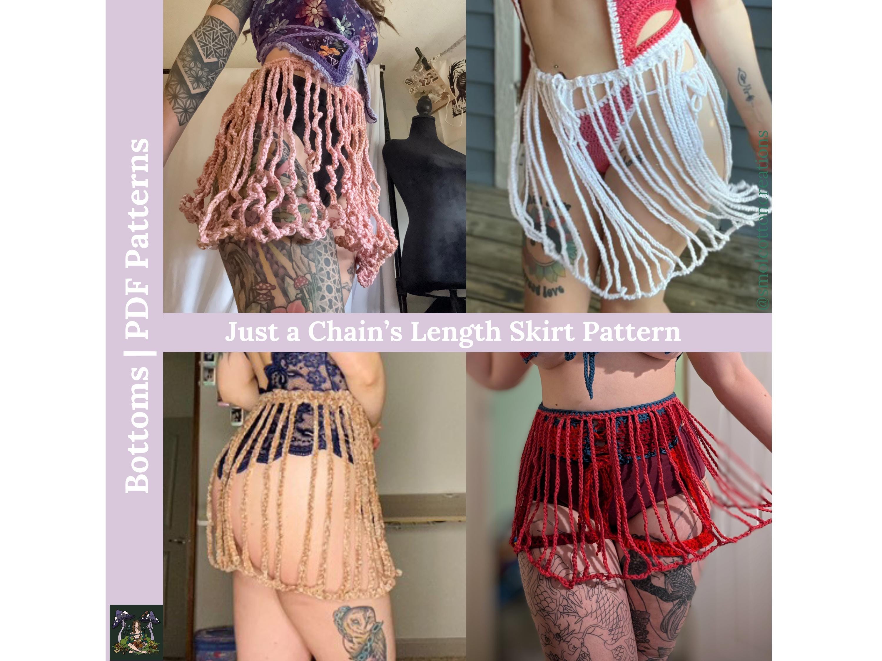 It’s just a chain’s length Crochet Skirt PDF Pattern