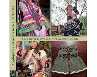 Belle Tiered Sleeve Leg/Arm Warmer PDF Pattern