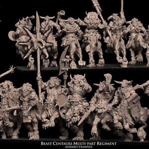 Avatars of War - Beast Centaurs - Multipart Regiment - Fantasy / D&D (Custom Order)