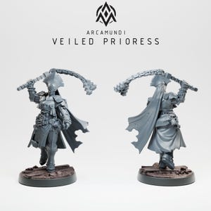 Arcamundi - Sister of the Crown Veiled Prioress (Prioress Nun) - Trench Crusade Compatible (Custom Order)