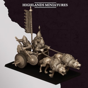 Highland Miniatures - Carroza de hobgoblins - Fantasía / D&D (Pedido personalizado)