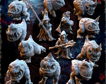 The Beholder Miniatures - The Black Horde Kavehorrors Whisperers - Fantasy / D&D (Custom Order)