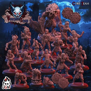 Vampire Team (Regular Style) - Designed by UGNI Miniatures - Fantasy Football