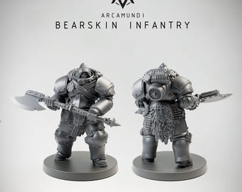 Arcamundi - Bearskin Infantry - Machine Armor - Great Axe -  (Custom Order)