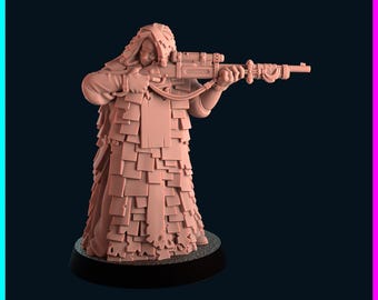 Kool Kiwi - The Hollow War - Sniper Nun -  (Custom Order)