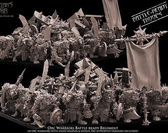 Avatars of War - Orc Warriors Regiment - Fantasy / D&D (Custom Order)