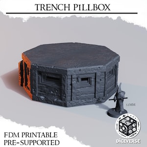 Diceverse - Trench Terrain: Pillbox - Trench Crusade Compatible (Custom Order)