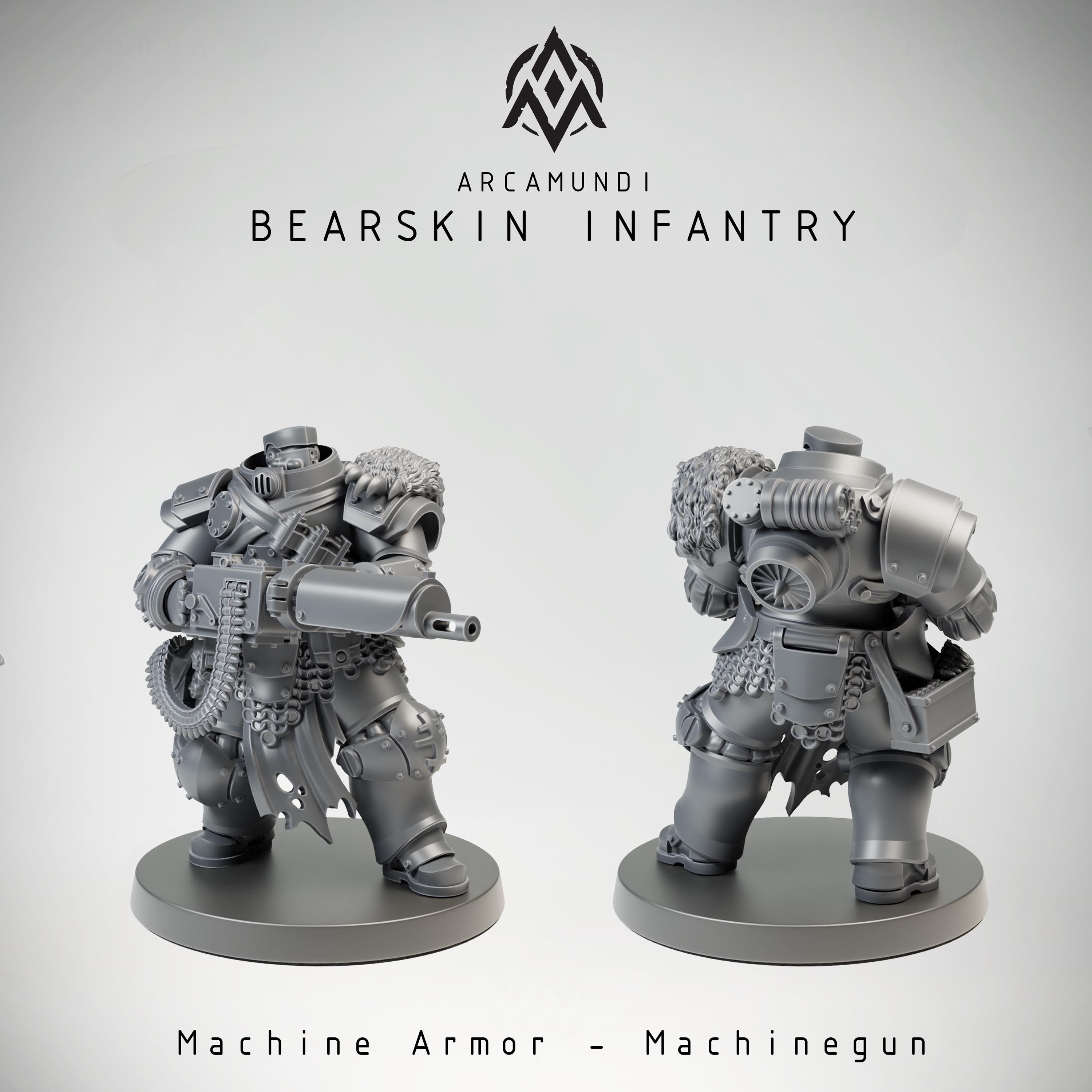 小物 munimuni Arcamundi - Bearskin Infantry - Machine Armor - Machinegun