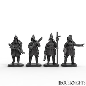 Saint Decent - Mage Hunters w/Matchlocks x12 - Trench  Designer (Custom Order)