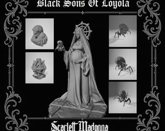 Proxy Realms - Sons of Loyola - Scarlett Madonna Miniature -  (Custom Order)