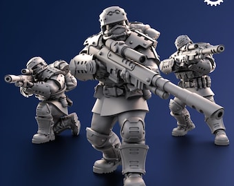 Adeptus Miniatures - Steelstorm Regiment Snipers (Custom Order)
