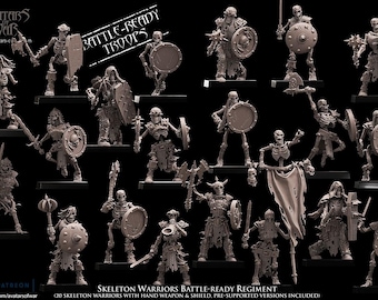 Avatars of War - Skeleton Warriors - Fantasy / D&D (Custom Order)