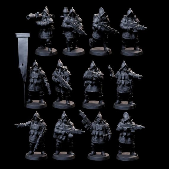 Saint Decent - Mage Hunters W/autoguns X12 - Trench Designer