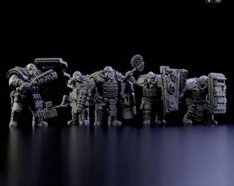 Red Makers - Armoured Abhuman Giant Squad V1 x5 (Custom Order)