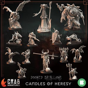 Crab Miniatures - Doomed Battalions Bundle - Trench Crusade Compatible (Custom Order)