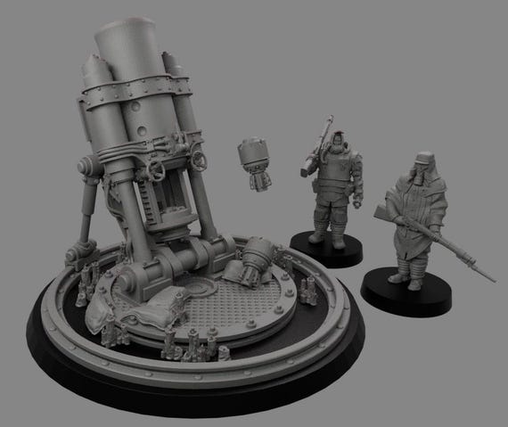 Sedivalle - Oragaux Artilleur Rotary Mortar With Crew - (custom