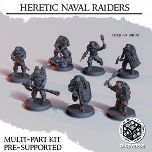 Diceverse - Heretic Naval Raiders - Trench Crusade Kompatibel (Spezialanfertigung)