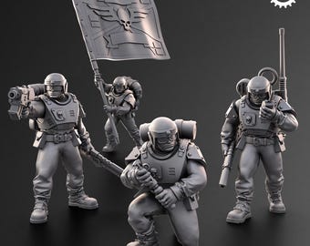 Adeptus Miniatures - bevelhebber regiment (aangepaste bestelling)